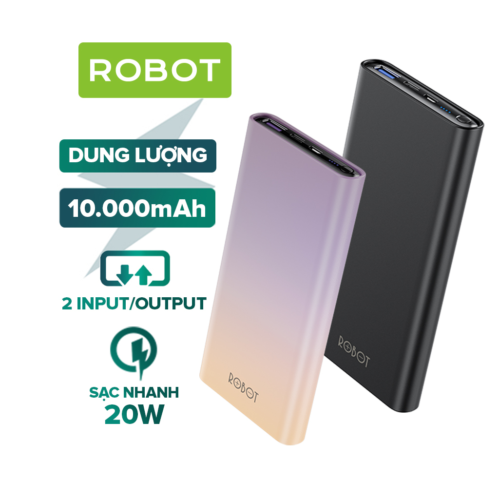 Pin Sạc Dự Phòng 10.000 mhA ROBOT RT11
