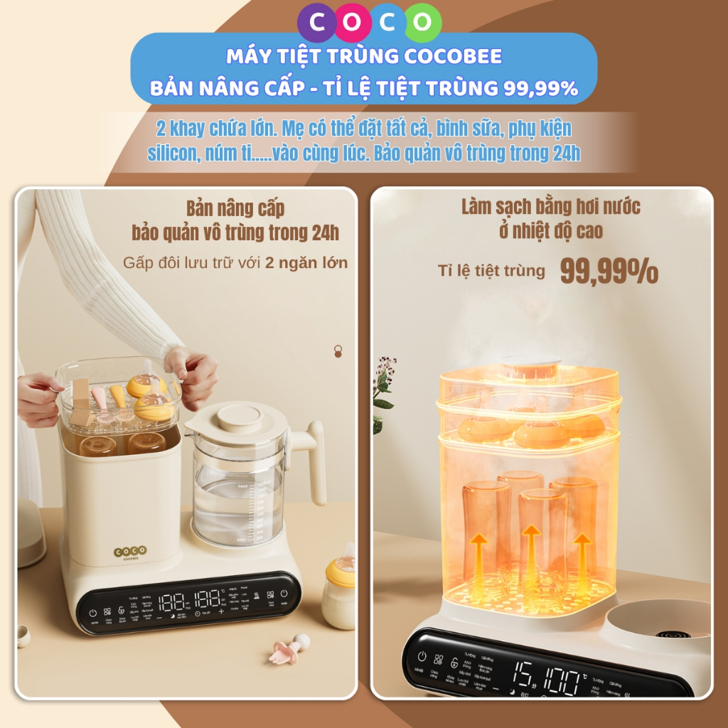 Máy Tiệt Trùng Bình Sữa COCOBEE