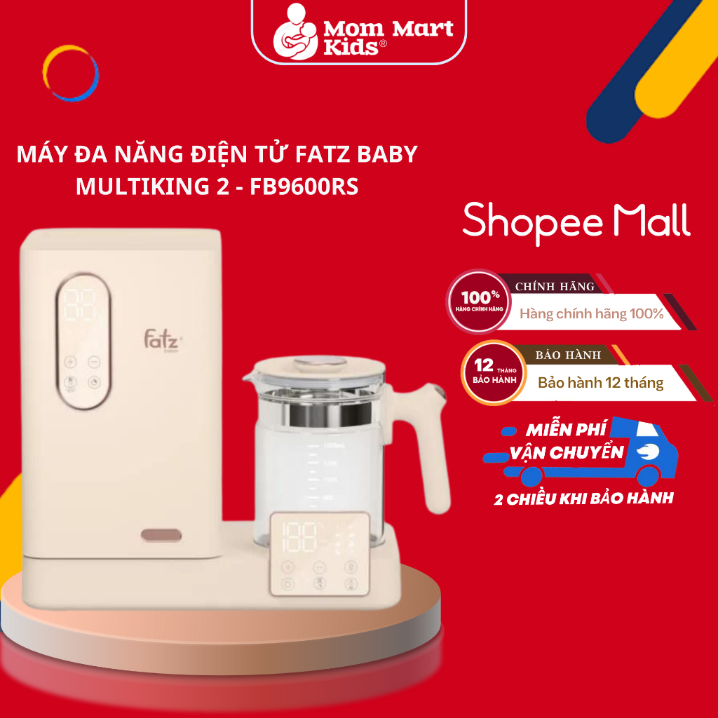 Máy đa năng điện tử tiệt trùng UVC LED Sấy khô Đun hâm nước Fatz Baby Multi-King 4 FB9613ZH - Multi-KING 2 FB9600RS