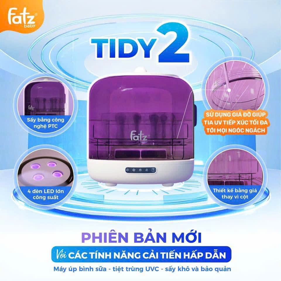  Máy tiệt trùng bình sữa UVC, sấy khô và bảo quản Fatz baby Tidy 2 