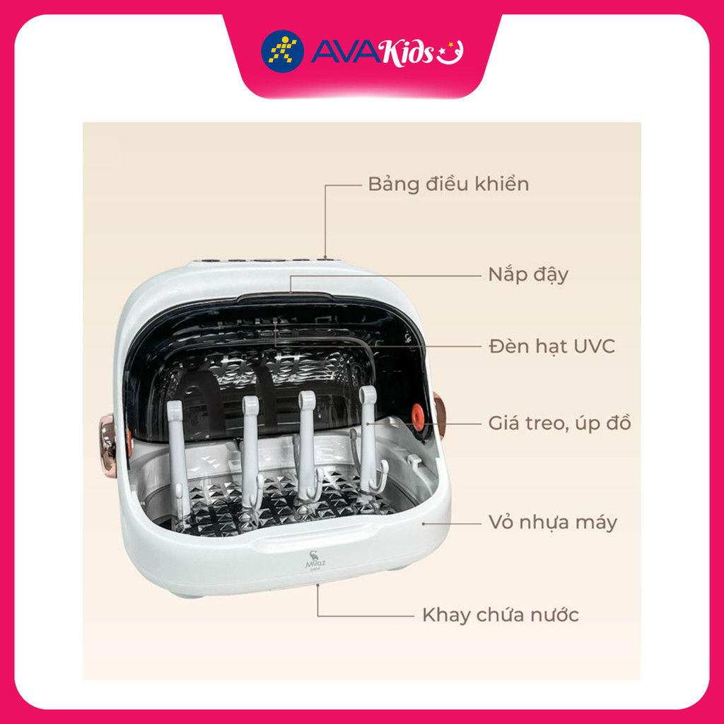 Máy tiệt trùng và sấy khô bình sữa Moaz BéBé MB-044