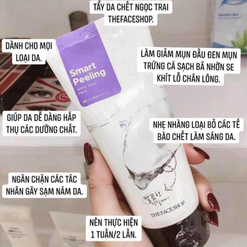 Tẩy tế bào chết da mặt The Face Shop ngọc trai Hàn Quốc